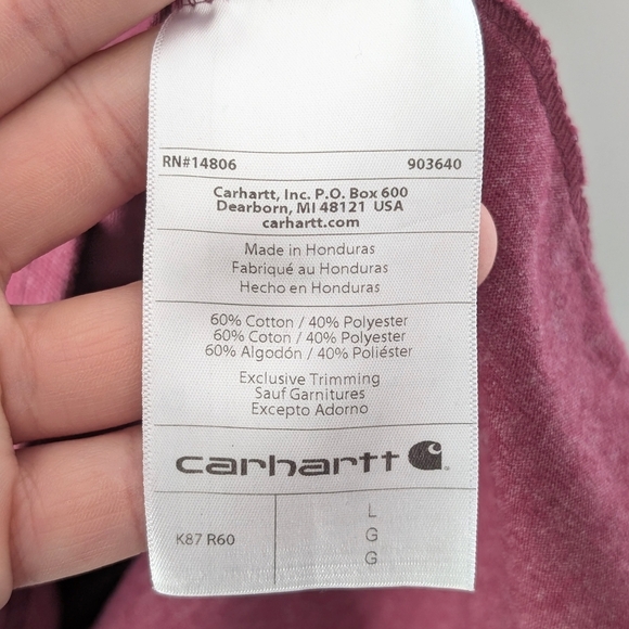 Carhartt Men's Loose Fit Heavyweight Short-sleeve Pocket T-shirt ~ Size Large - Picture 8 of 11